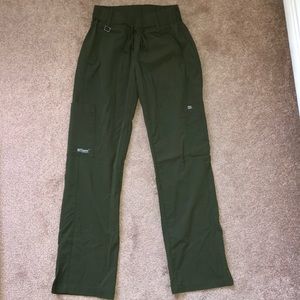 grey anatomy olive green scrub pants